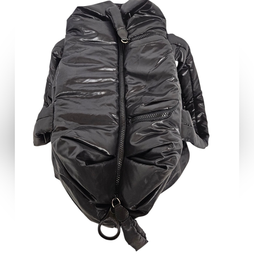 See By Chloe Joy Rider Puffy Nylon Tote Bag In Black - Picture 6 of 15